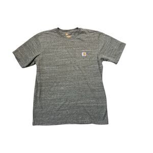 CARHARTT  Men's short sleeve  T-Shirt, Green/Tan, size M, Workwear